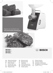 Bosch MFW3540W Instruction Manual