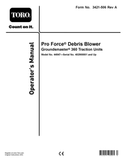 Toro Pro Force 44547 Operator's Manual