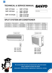 Sanyo SAP-C91GA Technical & Service Manual