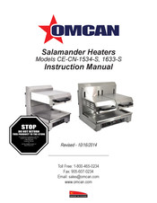 Omcan CE-CN-1633-S Instruction Manual
