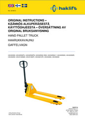 Haklift HAVA1500MA Instructions Manual