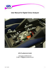 GPS Prueftechnik Digital Colour Analyzer User Manual