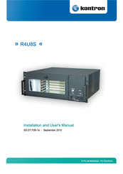 Kontron R4U8S Installation And User Manual