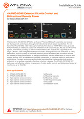 Panduit ATLONA AT-AVA-EX70C-BP-KIT Installation Manual