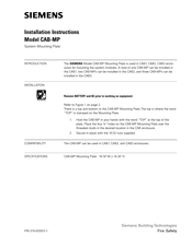 Siemens CAB-MP Installation Instructions