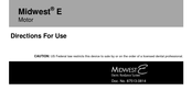 DENTSPLY Midwest E Directions For Use Manual