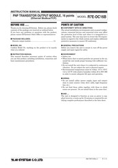 M-System R7E-DC16B Instruction Manual