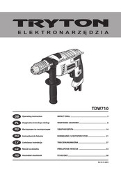 Tryton TDW710 Operating Instructions Manual
