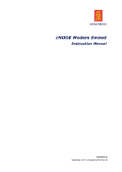 Kongsberg cNODE Embed Instruction Manual