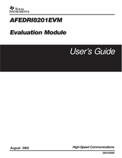 Texas Instruments AFEDRI8201EVM User Manual