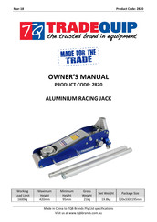 TradeQuip 2820 Owner's Manual