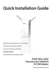 D-Link DHP-W610AV Quick Installation Manual