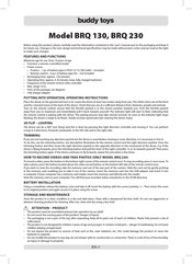 Buddy Toys BRQ 130 Manual