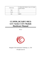 YUGE CLM920 RV3 Hardware Manual