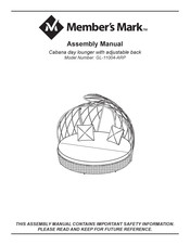 Member's Mark GL-11004-ARP Assembly Manual
