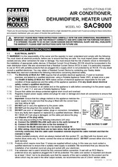 Sealey SAC9000 Instructions Manual