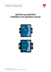 CARLO GAVAZZI SIUTCP3 Installation And Operation Manual