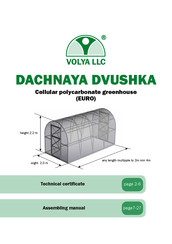 Volya DACHNAYA DVUSHKA Assembling Manual