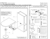 Teknion Sidewise SWCBB Installation Manual