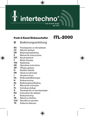 INTERTECHNO ITL-2000 Operating Instructions Manual
