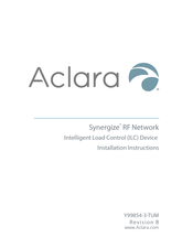 Aclara Synergize RF Installation Instructions Manual