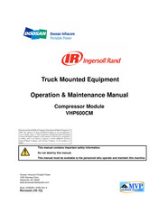 Ingersoll-Rand VHP600CM Operation & Maintenance Manual