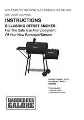 Barbeques Galore BILLABONG OFFSET SMOKER Instructions Manual