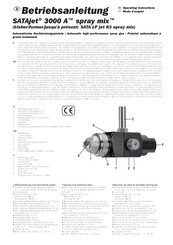 SATA SATAjet 3000 A spray mix Operating Instructions Manual