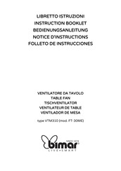 Bimar VTM310 Instruction Booklet