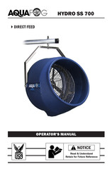 Aquafog HYDRO SS 700-DF Operator's Manual