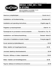 KASTOR MEGA LINE Series Installation And Operating Instructions Manual