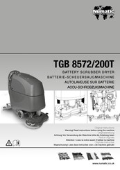 Numatic TGB 8572/200T Original Instructions Manual