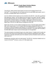 Mircom QIF-2011 Installation Instructions Manual
