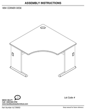 Bush Business Furniture A173969D Assembly Instructions Manual