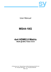 SY MS44-18G User Manual