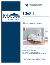 Monarch I 2634T Assembly Instructions Manual