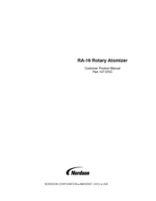 Nordson RA-16 Customer Product Manual