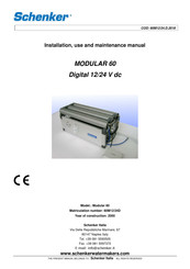 Schenker MODULAR 60 Installation, Use And Maintenance Manual