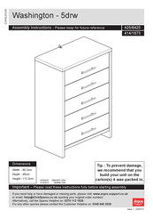 Argos Washington 425/8425 Assembly Instructions Manual