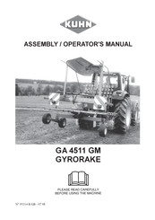 KUHN GA 4511 GM Assembly & Operators Manual