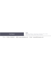 TOPSKY F7X Manual