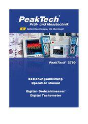 PeakTech 2790 Operation Manual