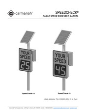 Carmanah SpeedCheck-18 User Manual