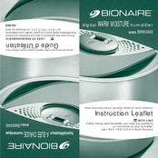 Bionaire BWM0400 Instruction Leaflet