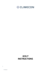 Climecon ECO-T Instructions Manual