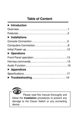 Claxan CL-KVM-UMH-2 Manual