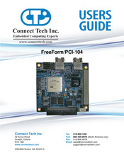 Connect Tech FreeForm/PCI-104 User Manual
