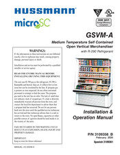 Hussmann microSC GSVM-5272A Installation & Operation Manual
