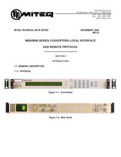 Miteq 9800 Series Technical Notes