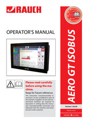 Rauch AERO GT ISOBUS Operator's Manual